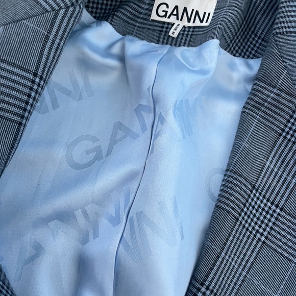 Ganni Blue Merkel Blazer Jacket - Picture 4 of 4